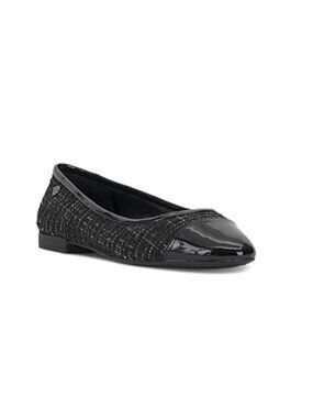 Vince Camuto Womens Mindy Cap Toe Ballet Flats Black Size 7.5 NEW